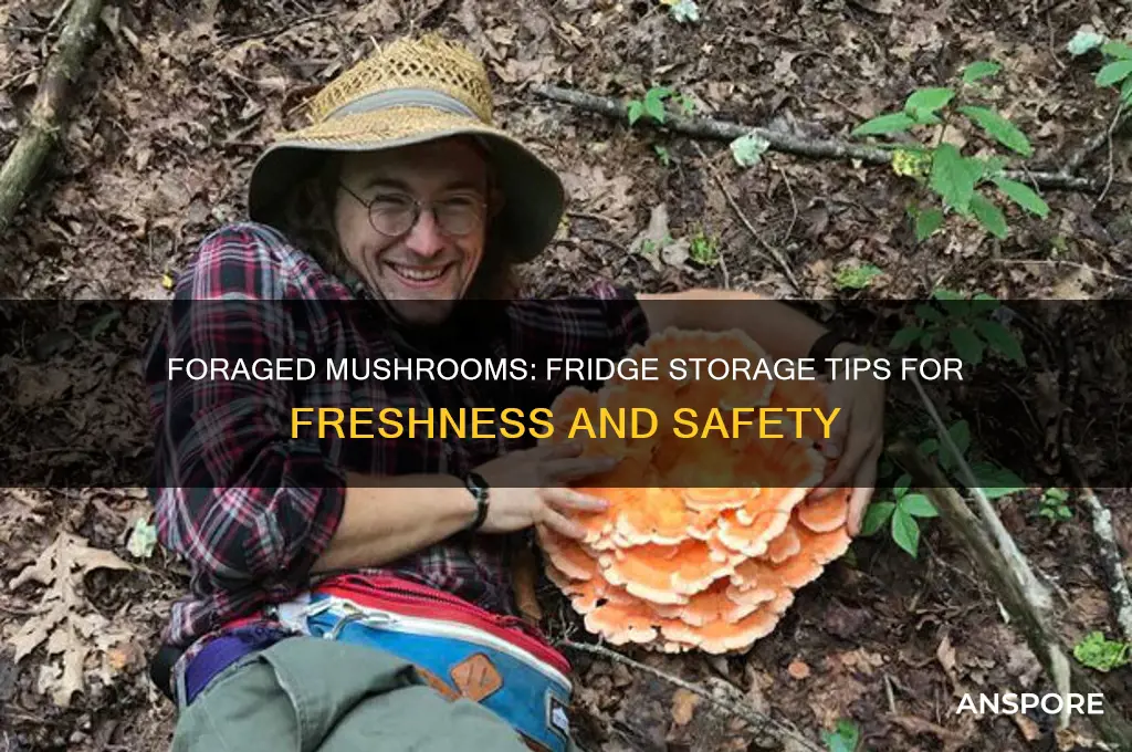 should i put foraged mushrooms in fridge