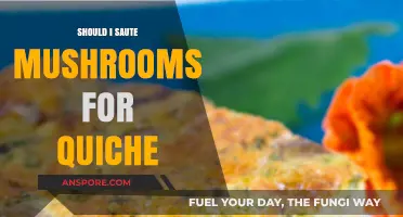 Sautéing Mushrooms for Quiche: Essential Step or Optional Technique?
