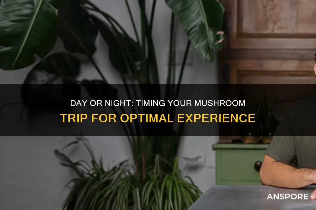 should i trip on mushrooms during the day or night