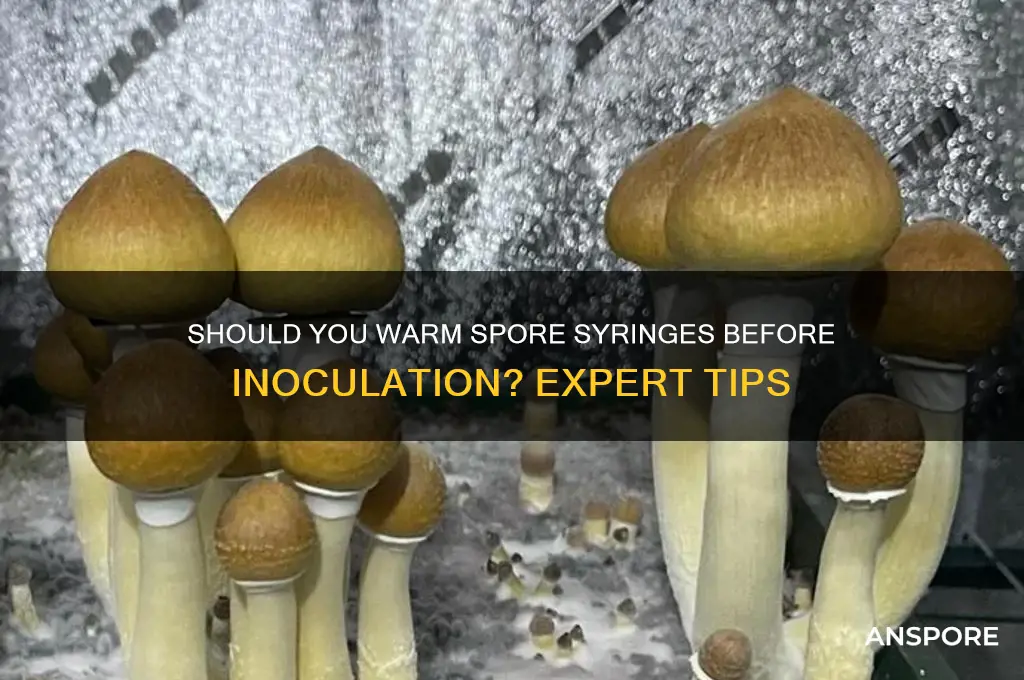 should i warm spore syringe before i innoculate