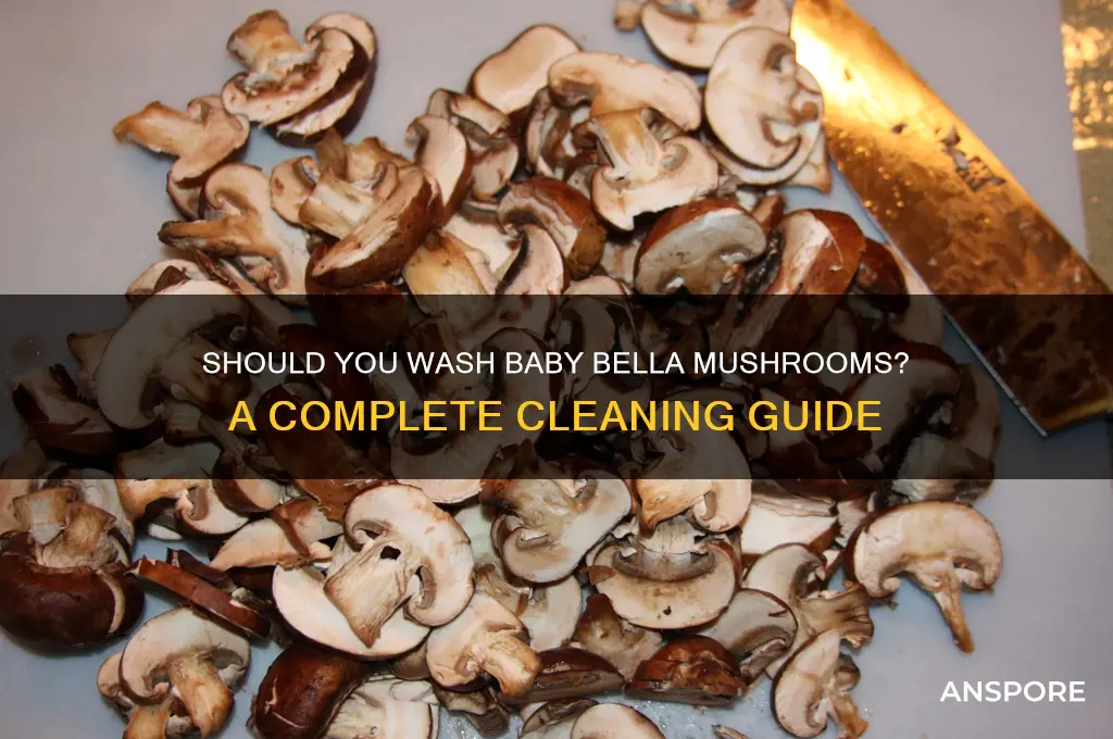 should i wash baby bella mushrooms