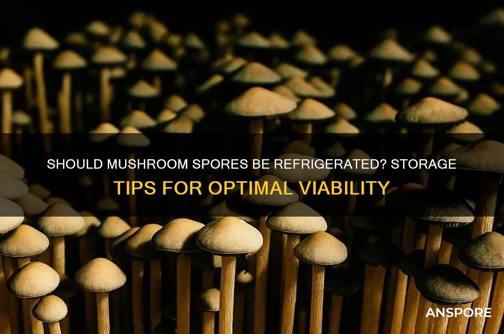 should mushroom spores be refrigerated