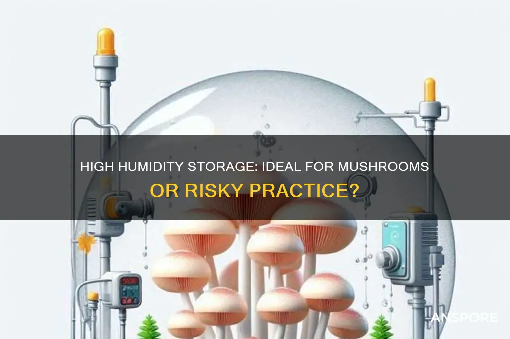 should mushrooms be stored in high humidity