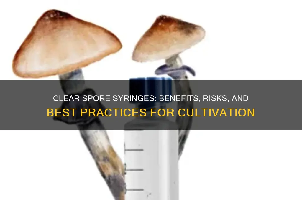 should spore syringes be clear