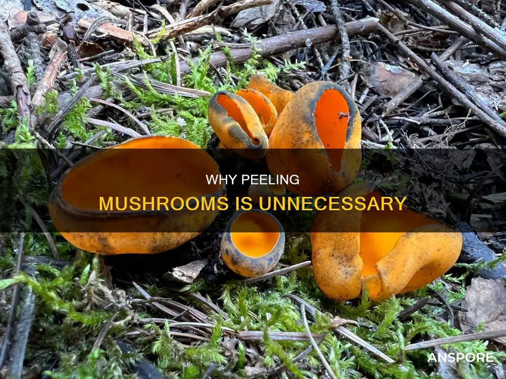 should you peel mushrooms uk