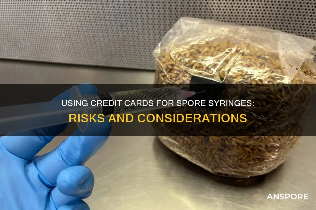 should you use credit card to get spore syrings