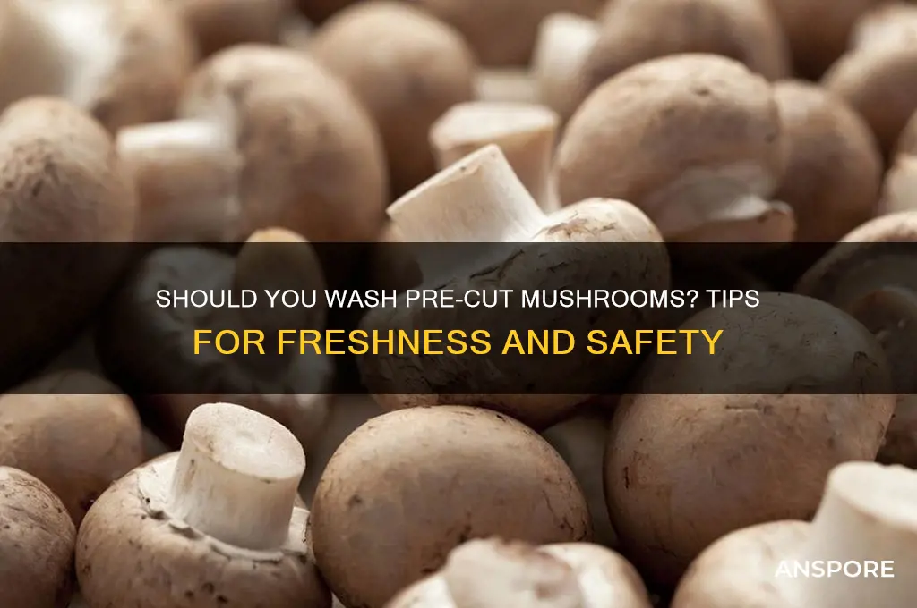 should you wash pre cut mushrooms