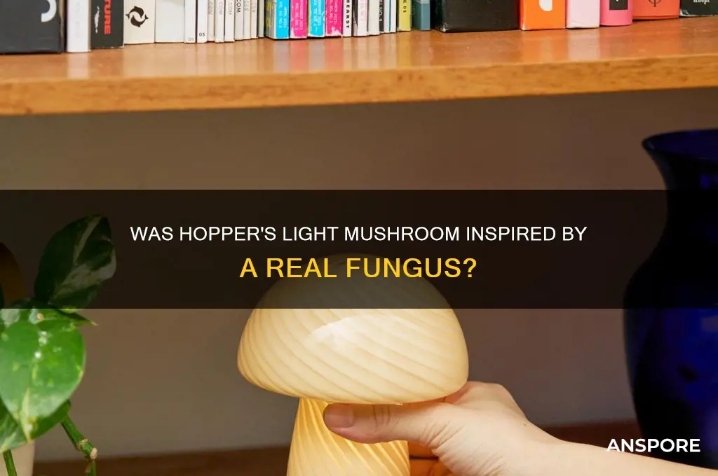 was hoppers light mushroom based off a true plant