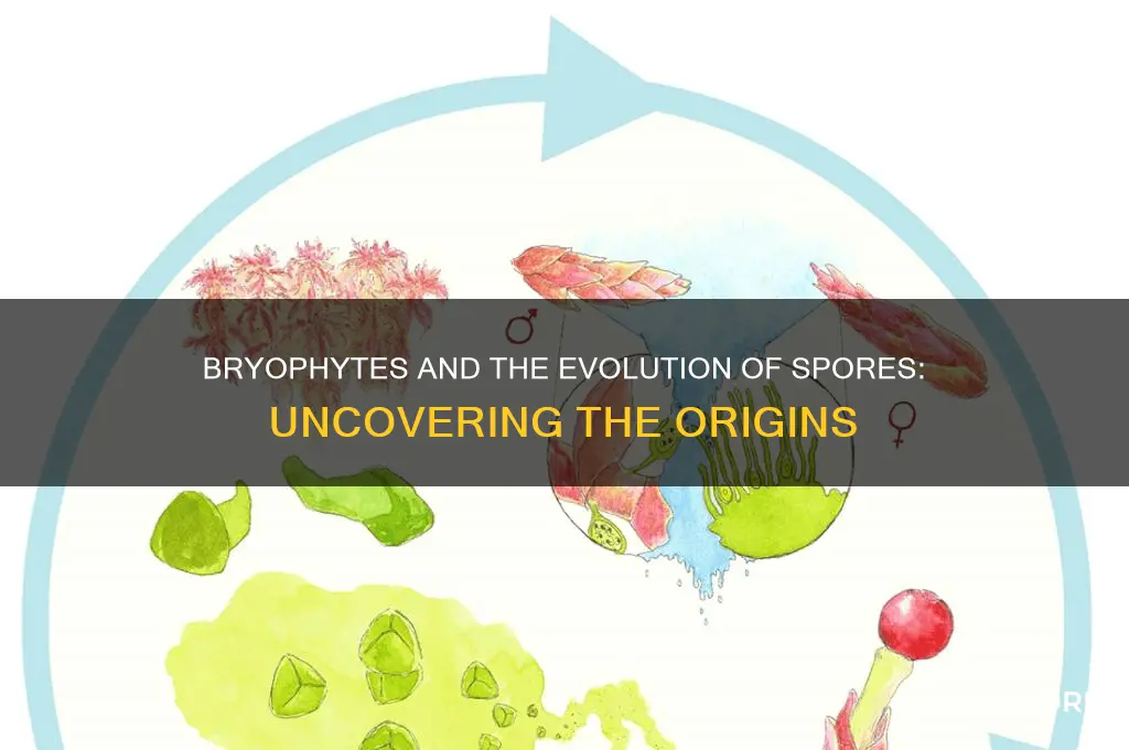 were spores first developed in bryophytes