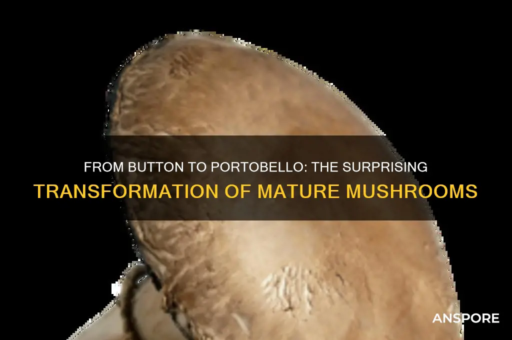 what a button mushroom becomes when it matures