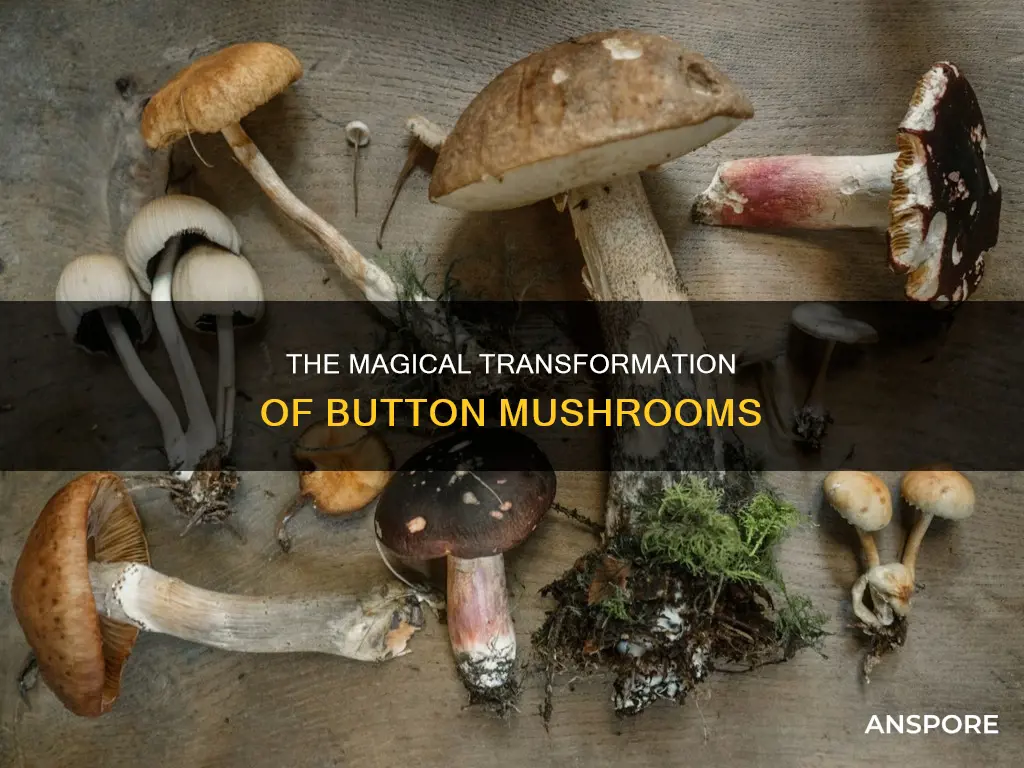 what a button mushroom becomes