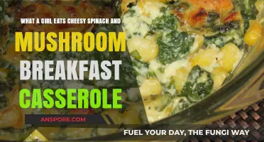 Cheesy Spinach and Mushroom Breakfast Casserole: A Girl's Favorite Recipe