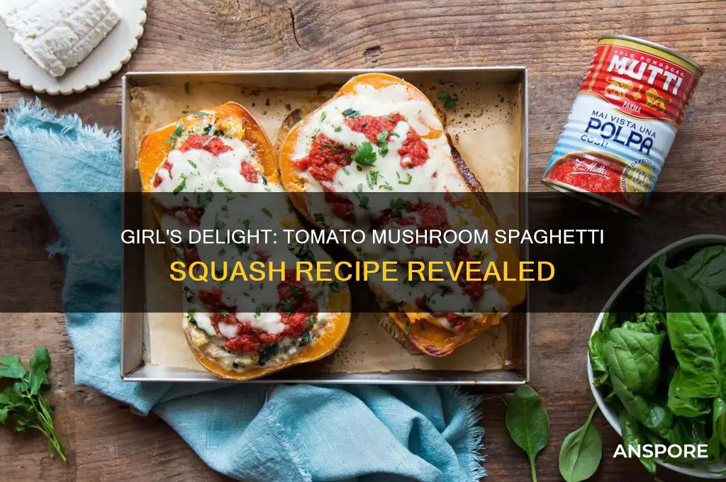 what a girl eats tomato mushroom spagehtti squash