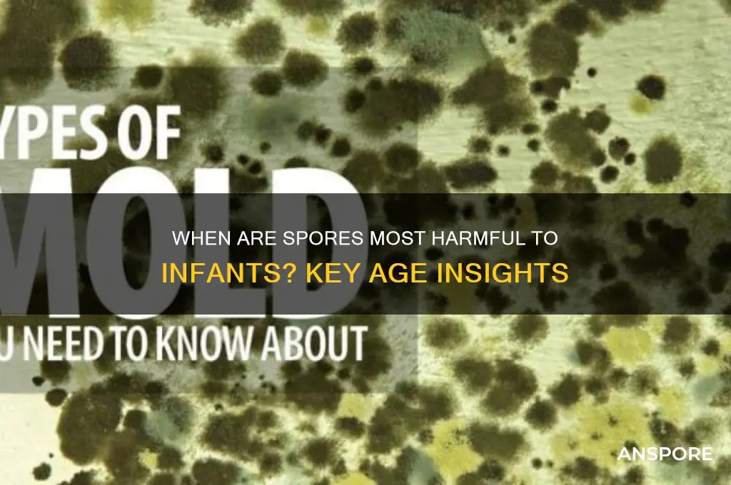 what age do spores hurt baby most