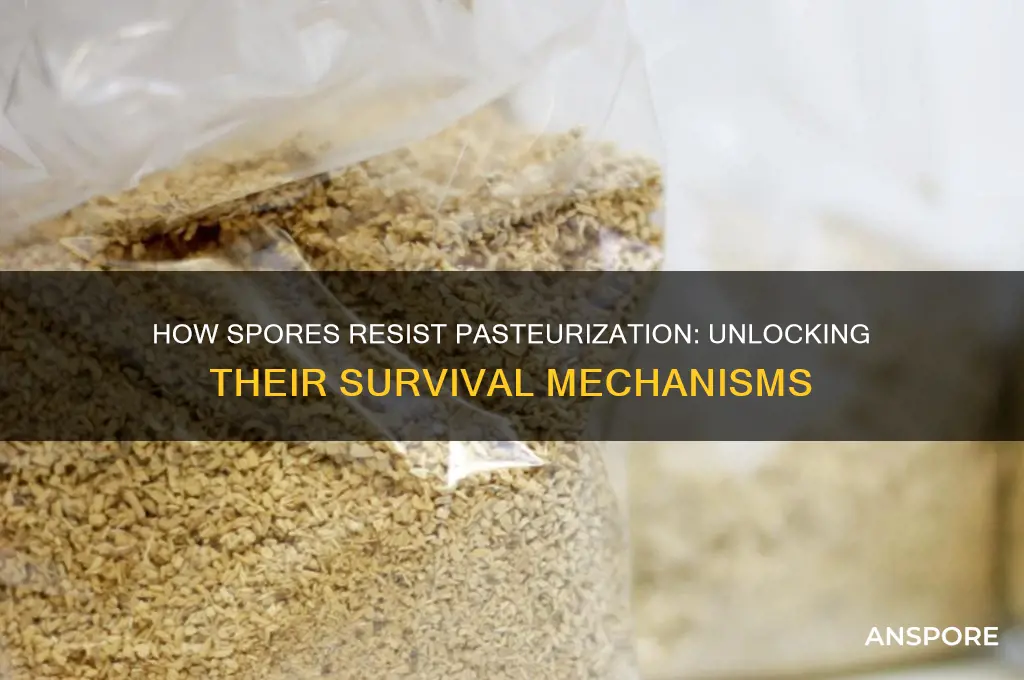 what allows spores to survive pasturization
