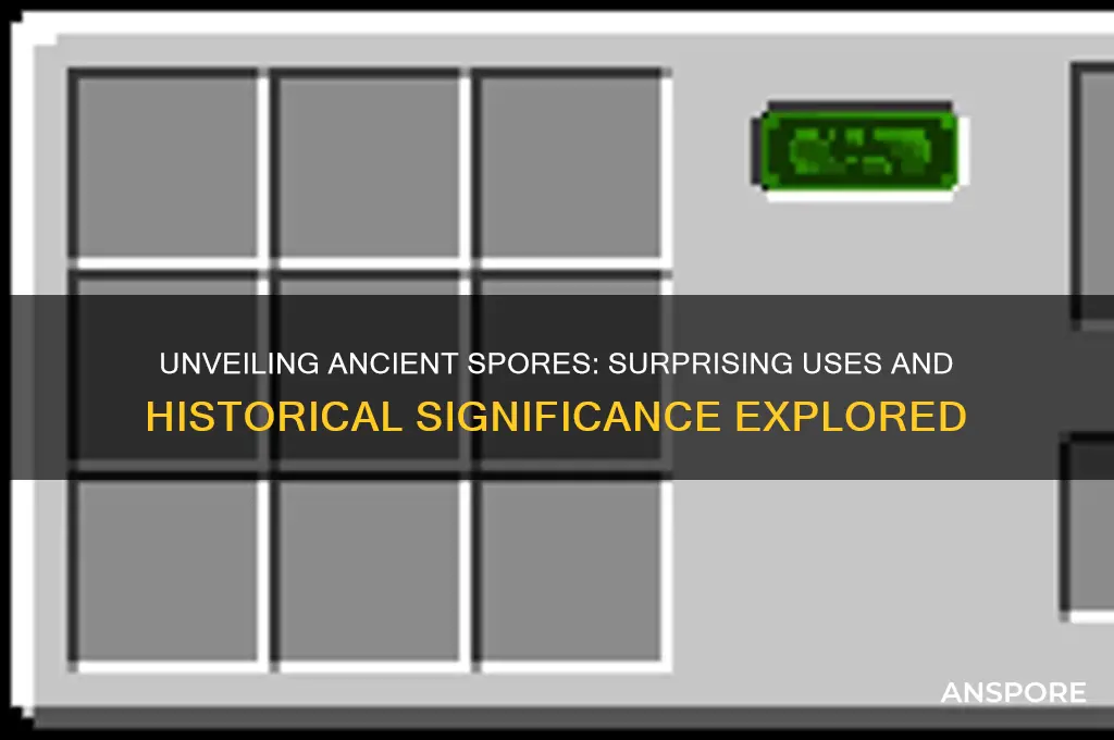 what are ancient spores used for