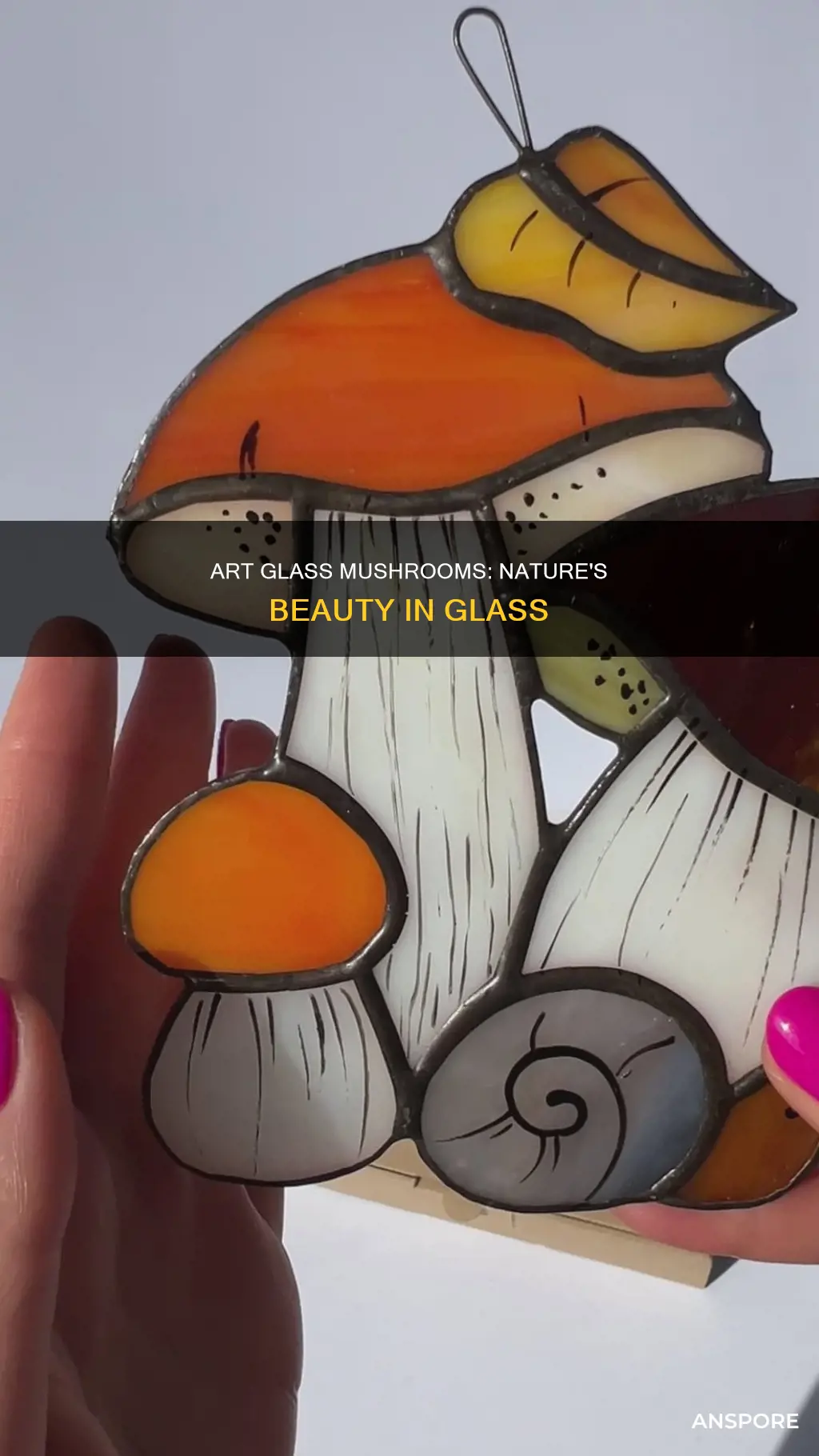 what are art glass mushrooms