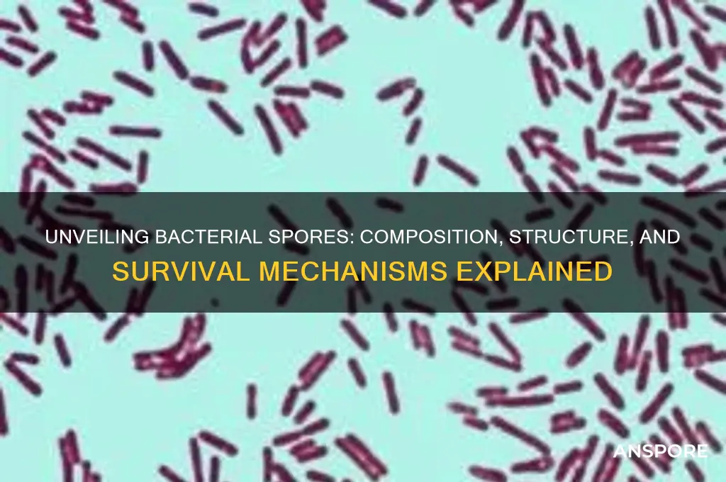 what are bacterial spores made of