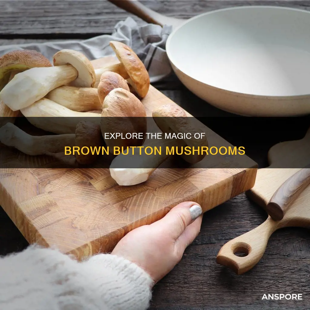 what are brown button mushrooms