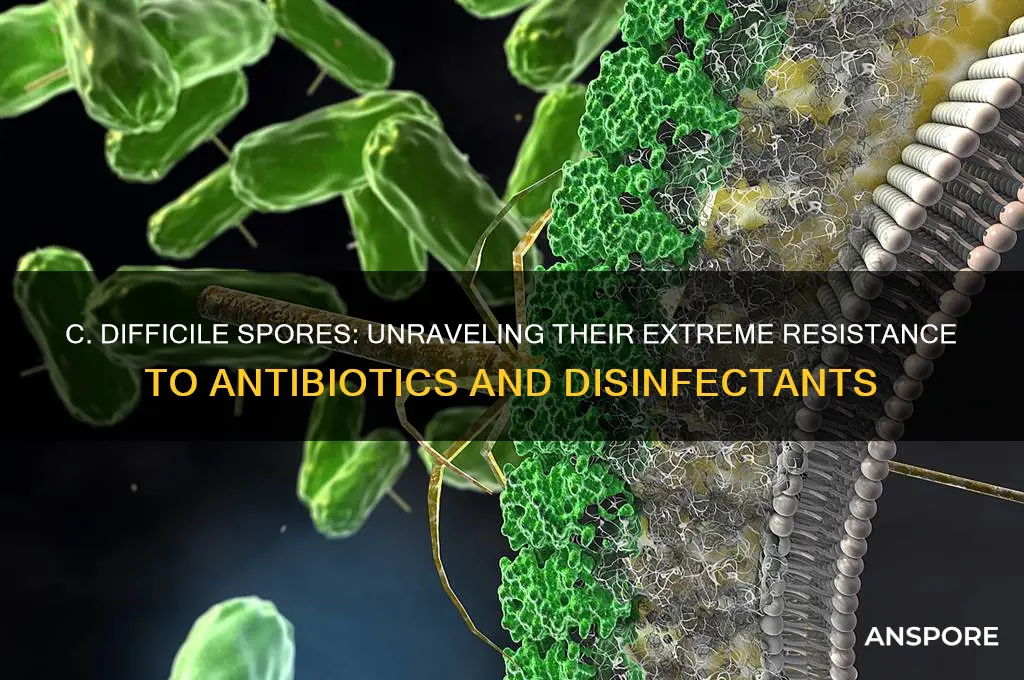 what are c difficile spores highly resistant to