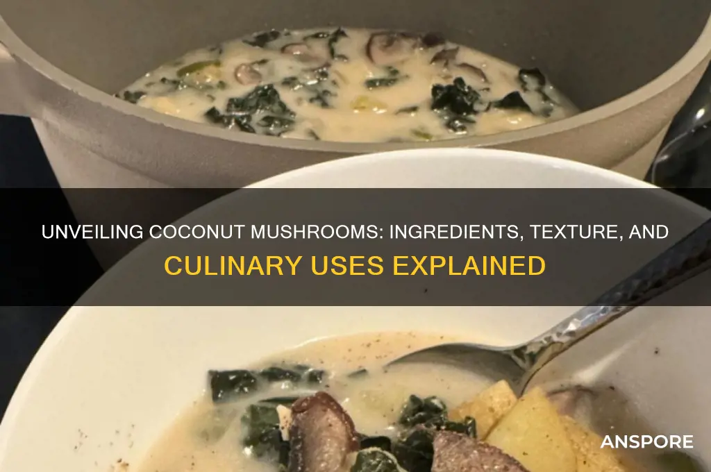 what are coconut mushrooms made of