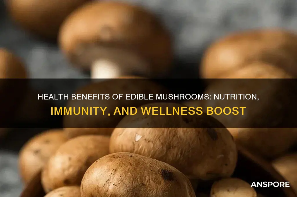 what are edible mushrooms good for