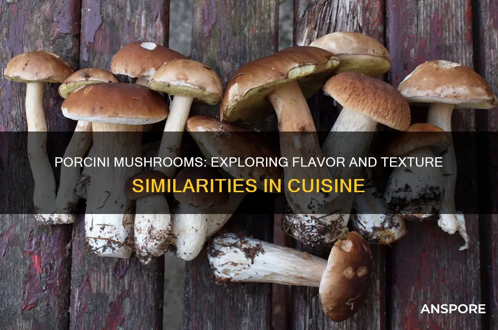what are porcini mushrooms similar to