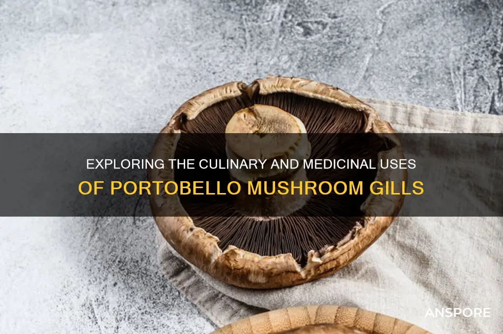 what are portobello mushroom gills used for
