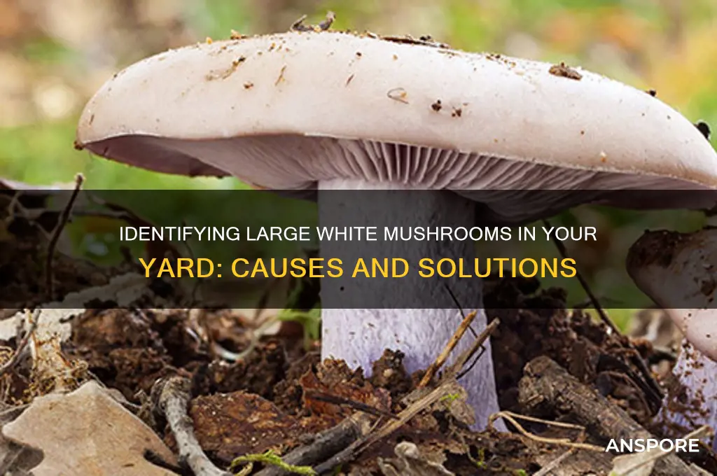 what are the big white mushrooms growing in my yard