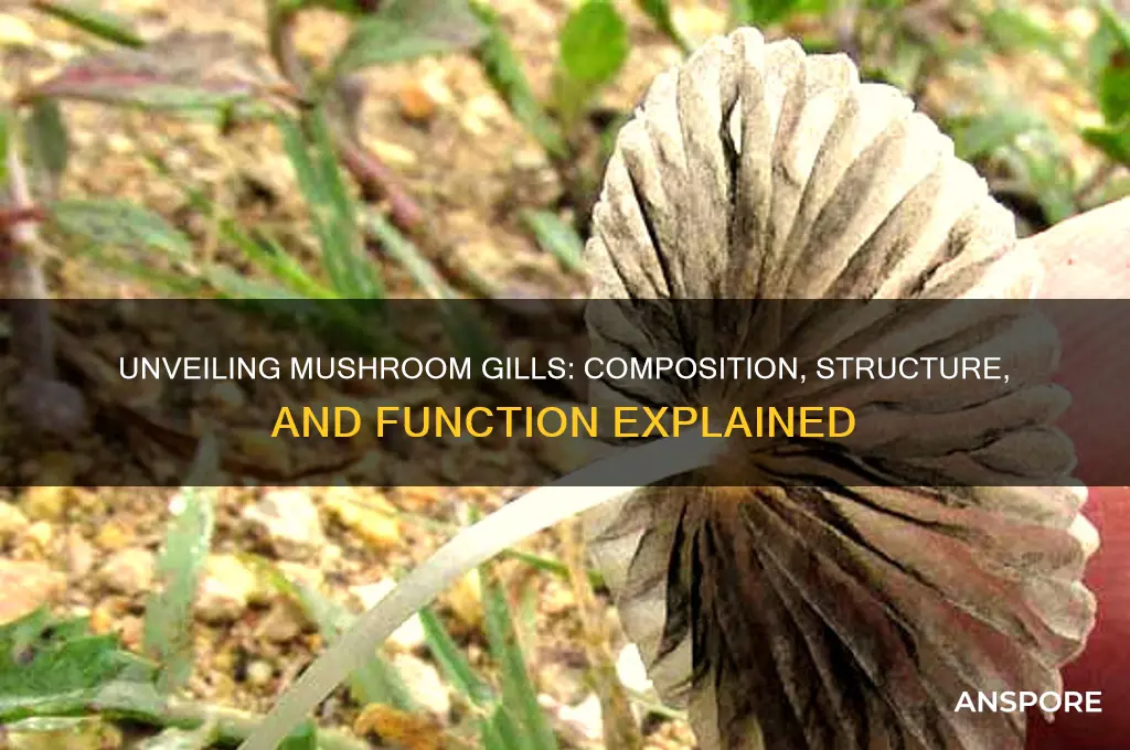 what are the gills of a mushroom made of