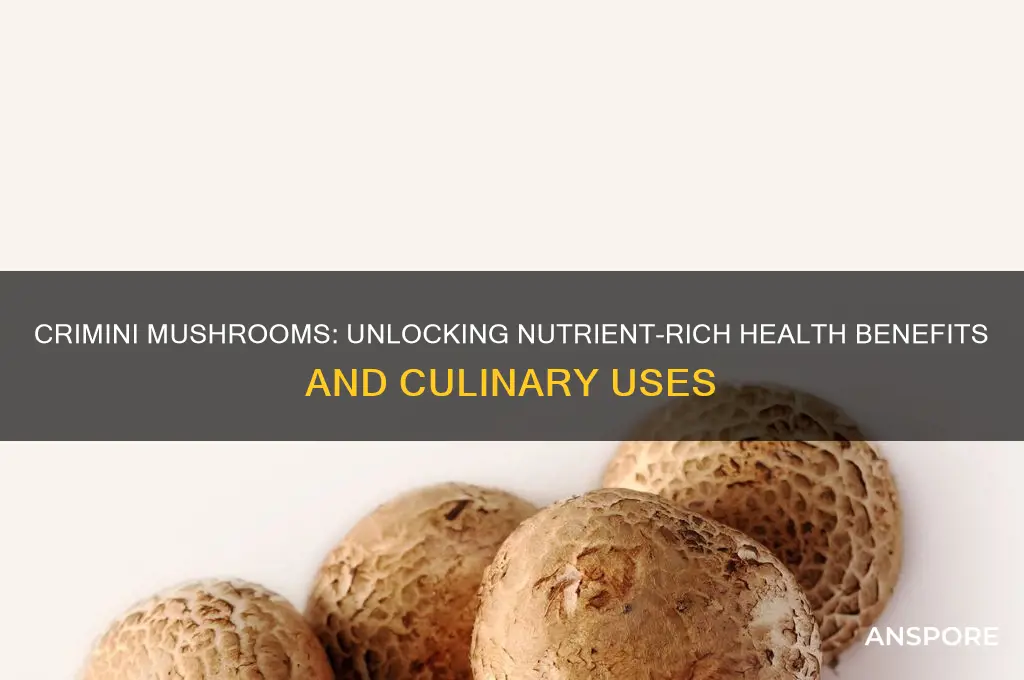 what are the nutritional benefits of crimini mushrooms