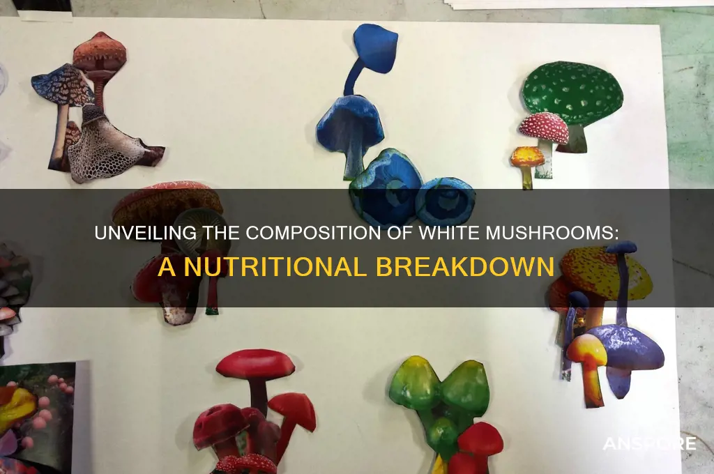 what are white mushrooms made of