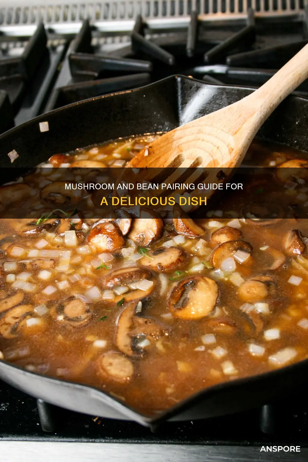 what beans go with mushrooms