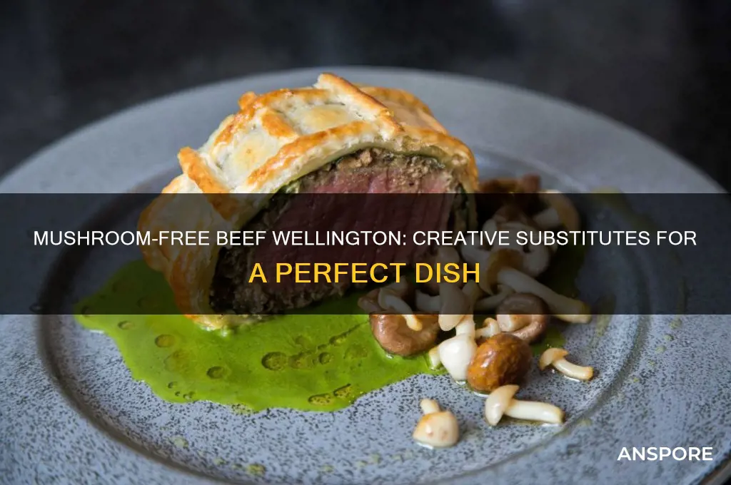 what can be substituted for mushrooms in beef wellington