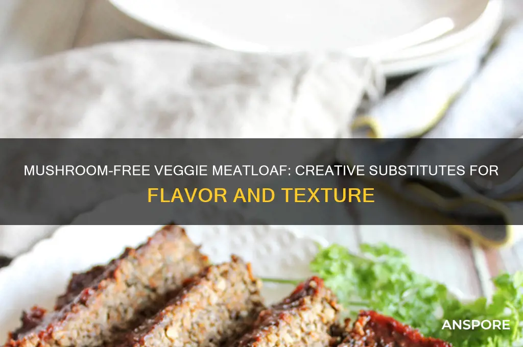 what can be used instead of mushrooms on veggie meatloaf