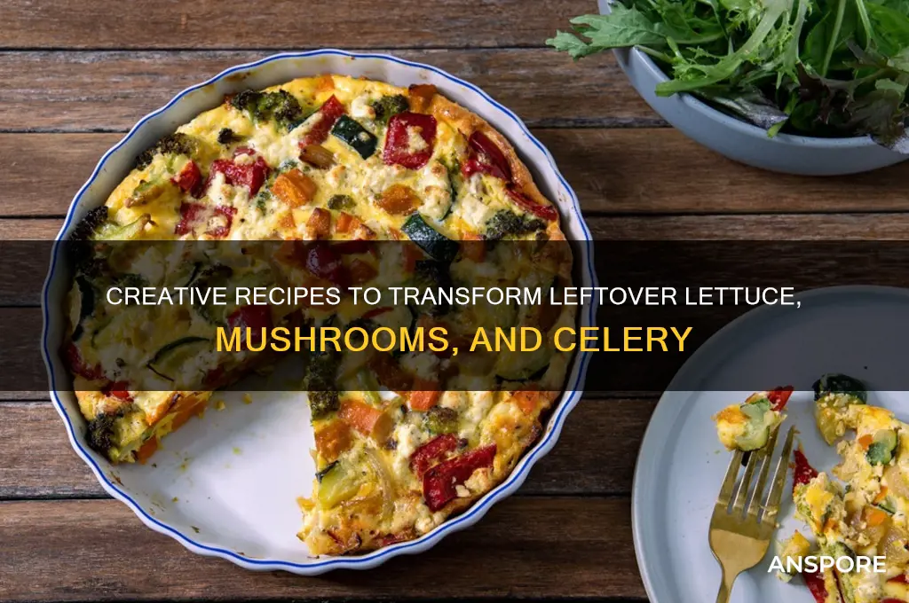 what can i cook to use leftover lettuce mushrooms celery