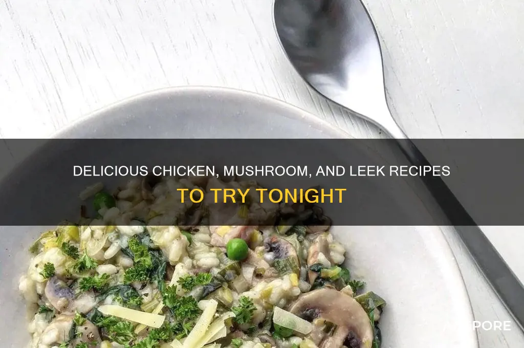 what can i cook with chicken mushrooms and leeks