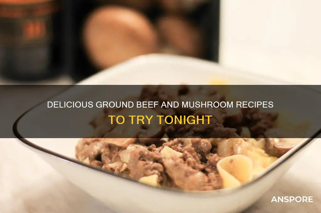 what can i cook with ground beef and mushrooms