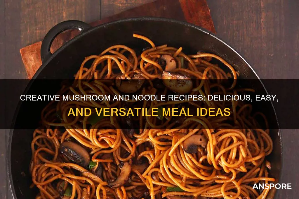 what can i do with mushrooms and noodles
