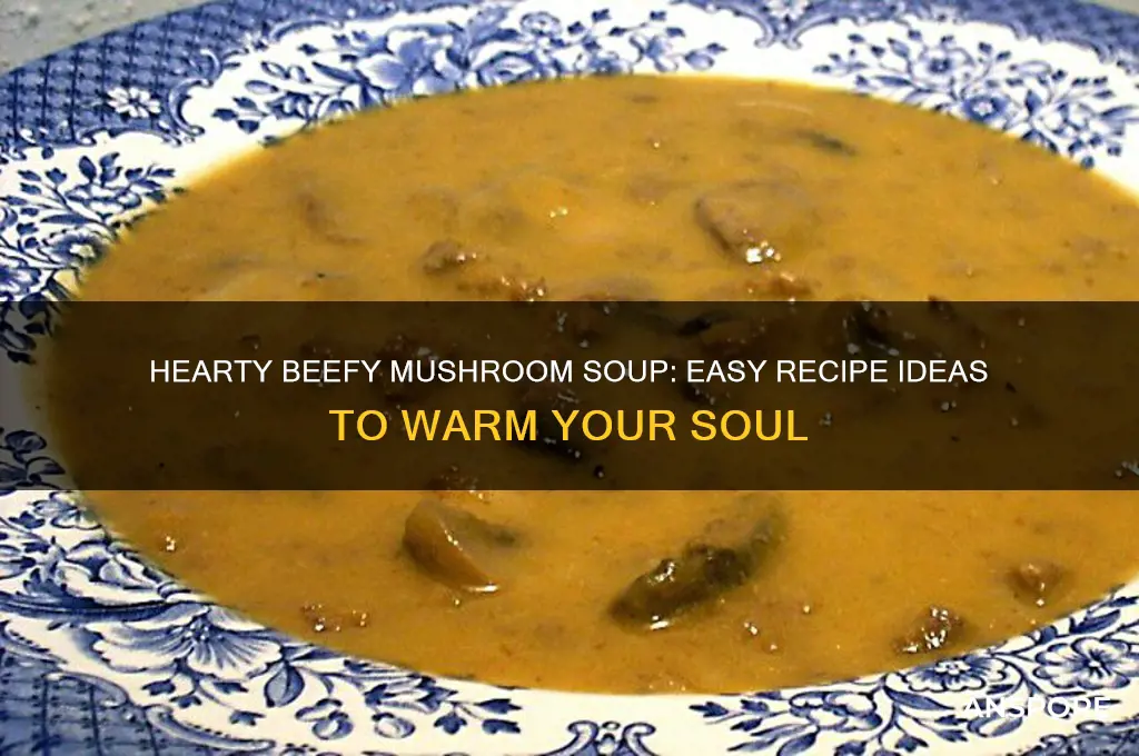 what can i make beefy mushroom soup