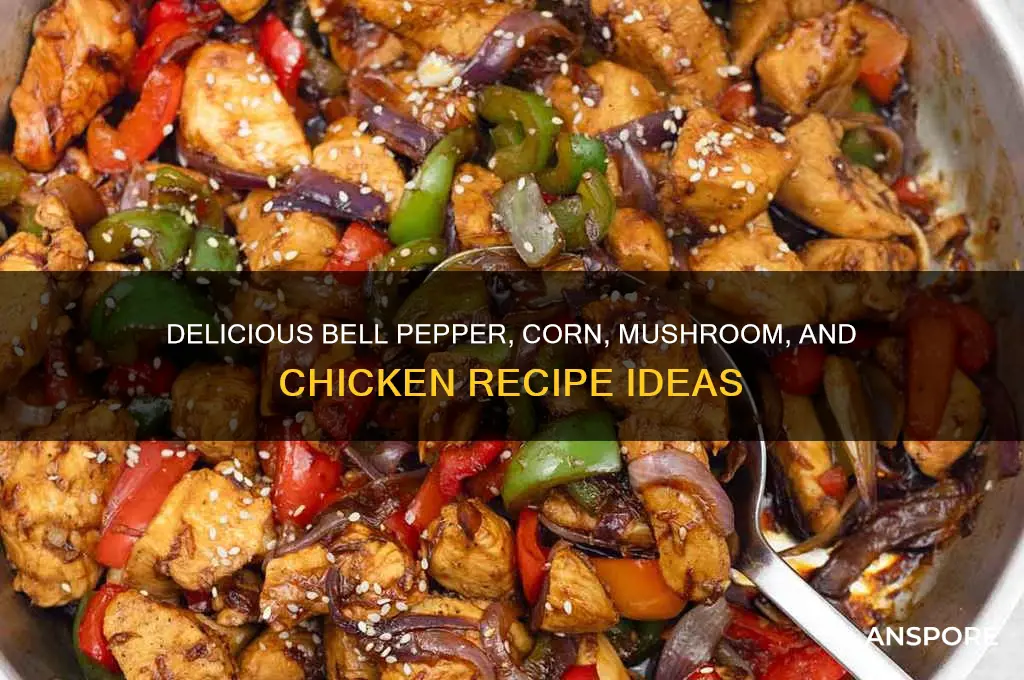 what can i make with bell peppers corn mushrooms chicken