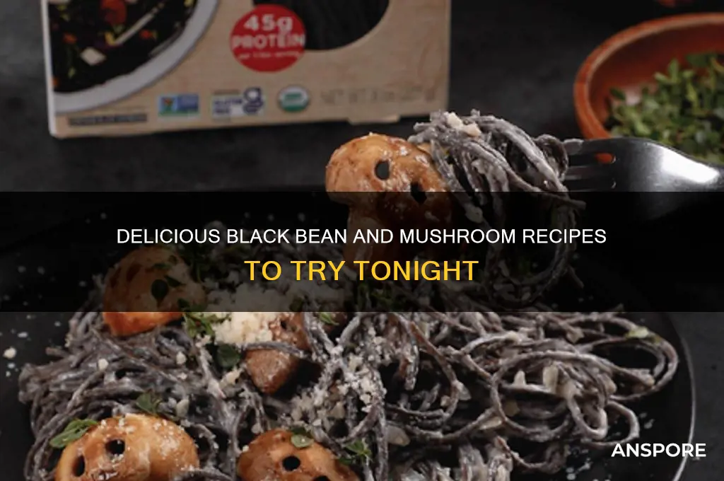 what can i make with black beans and mushrooms