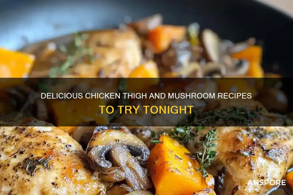 what can i make with chicken thighs and mushrooms