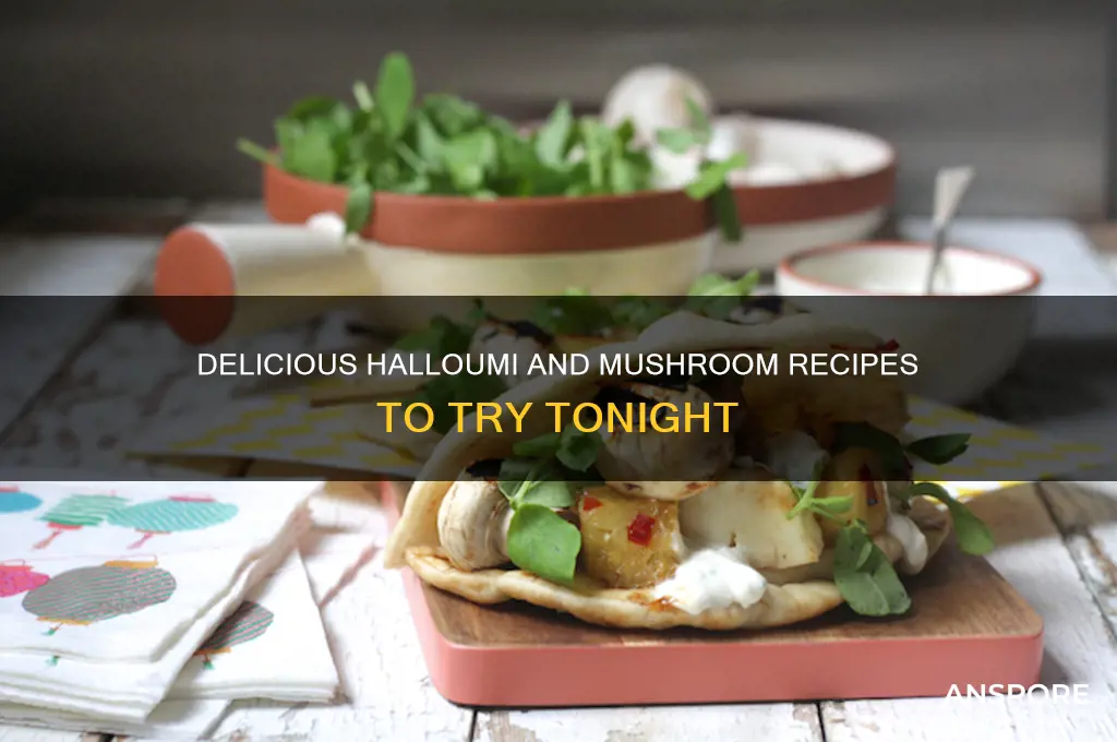 what can i make with halloumi and mushrooms