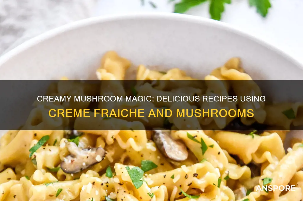 what can i make with mushrooms and creme fraiche