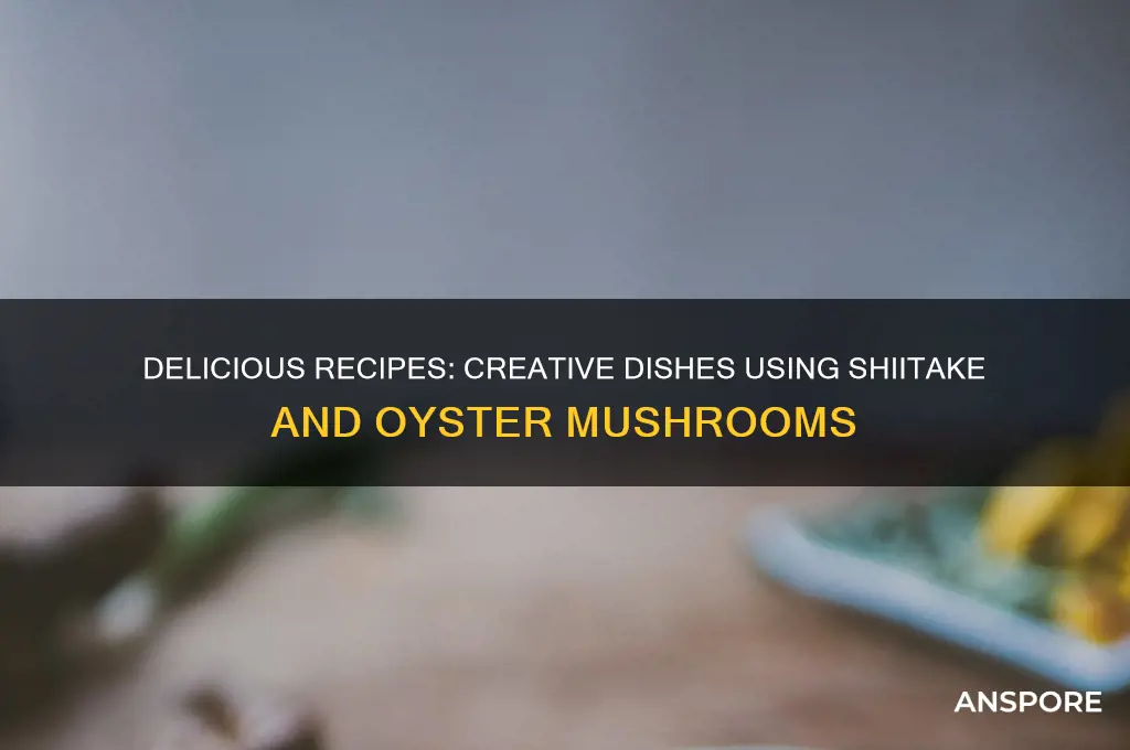 what can i make with shitake and oyster mushrooms