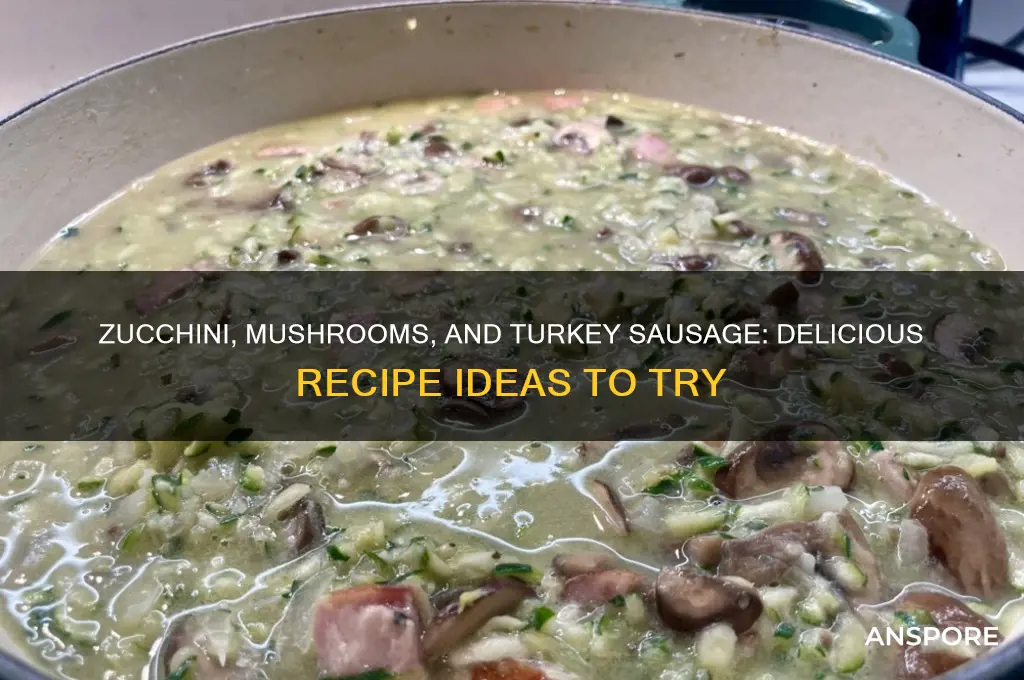 what can i make with zucchini mushrooms and turkey sausage