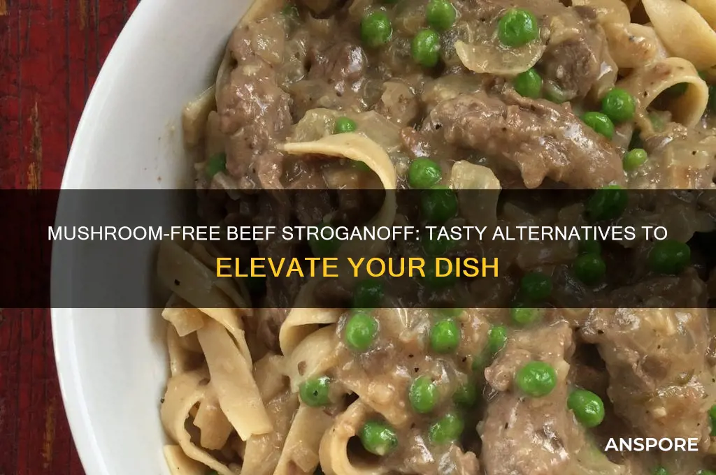 what can i replace mushrooms with in beef stroganoff