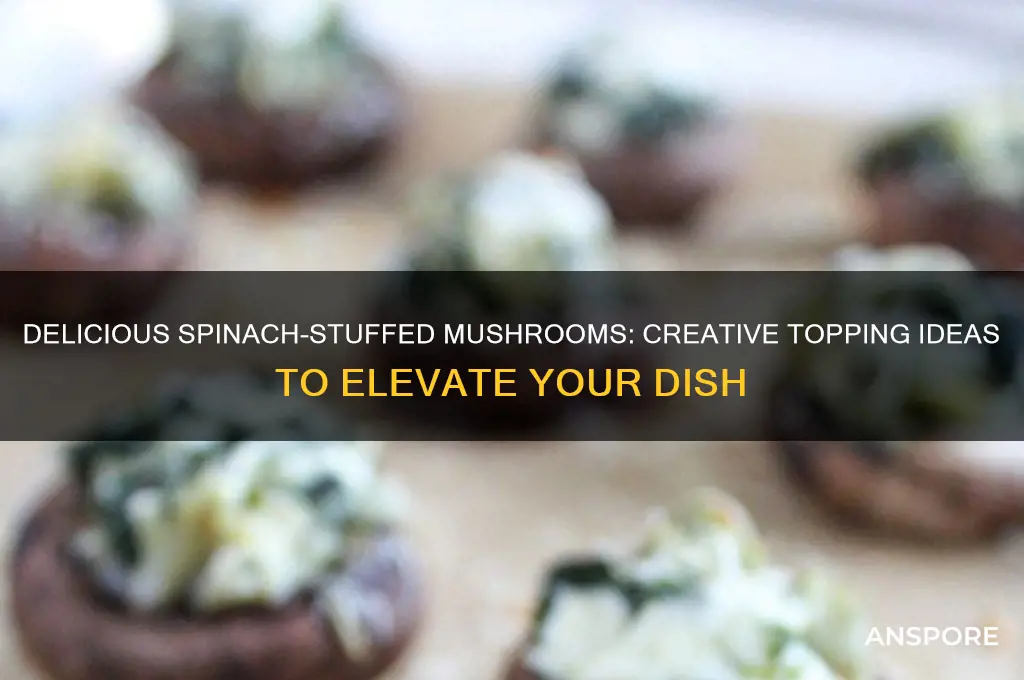 what can i top mushrooms stuffed with spinach
