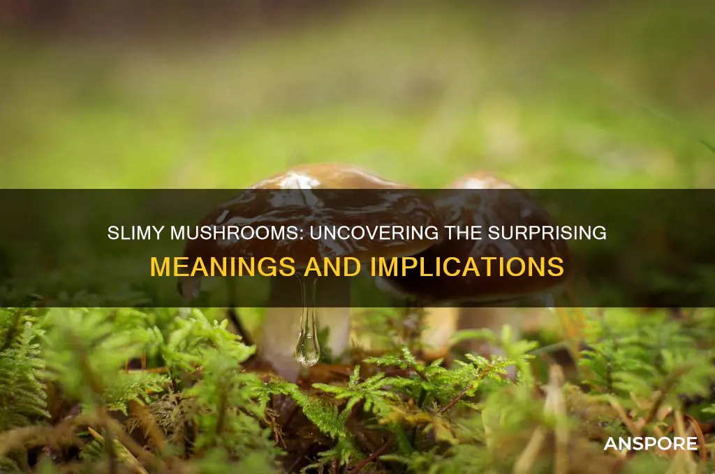 what can slimy mushrooms mean